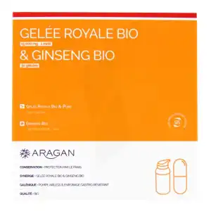 Aragan Gelée Royale & Ginseng Bio 15000 Mg Gelée + Comprimés Fl Pompe Airless/18g + Comprimés à Poitiers