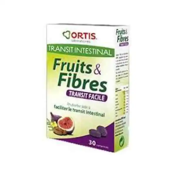 Ortis Fruits & Fibres Transit Facile Comprime, Bt 30