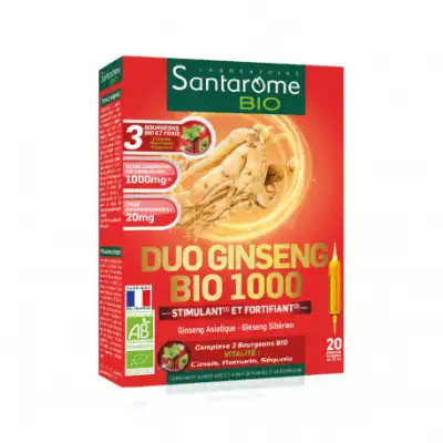 Santarome Bio Ginseng 1000 Solution Buvable 2b/20 Ampoules/10ml à JOINVILLE-LE-PONT