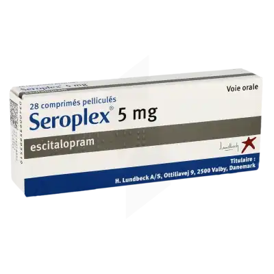 Seroplex 5 Mg, Comprimé Pelliculé à Paris