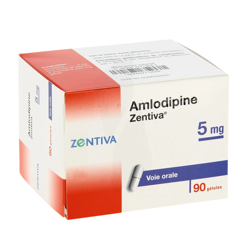 Amlodipine Zentiva 5 Mg, Gélule