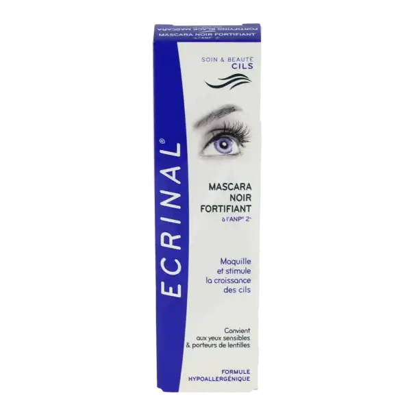 Ecrinal Soin & Beaute Cils Mascara Noir Fortifiant, Fl 7 Ml