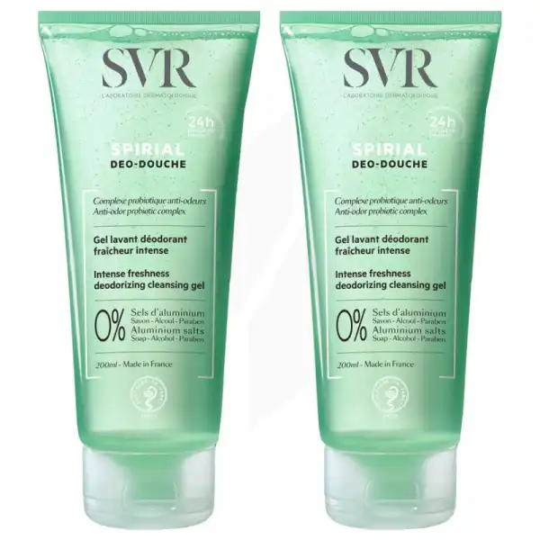 Svr Spirial Déo-douche Gel Lavant Déodorant 2x200ml