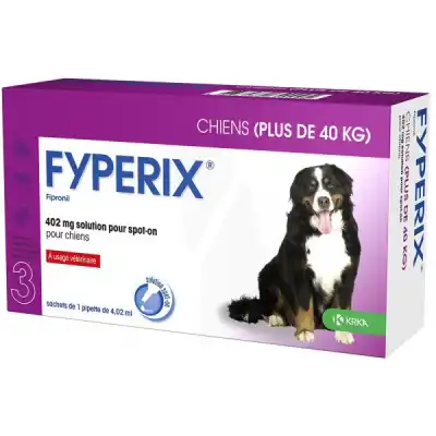 FYPERIX 402 MG SOLUTION SPOT-ON POUR CHIENS, Solution pour spot-on