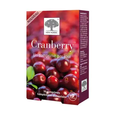 New Nordic Cranberry Comprimés B/30 à Mérignac