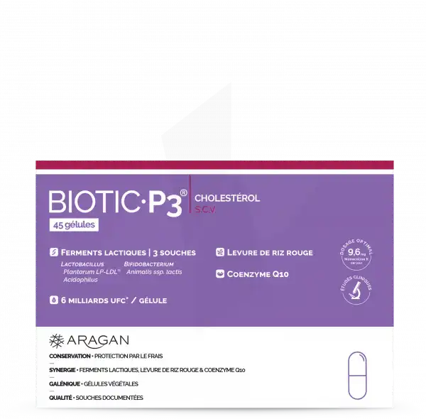 Aragan Biotic P3 Cholestérol Gélules B/45