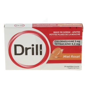 Drill Miel Rosat, Pastille à Sucer