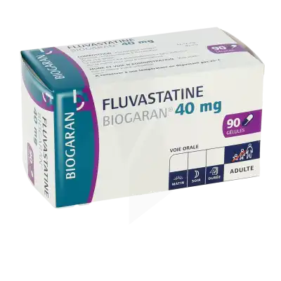 Fluvastatine Biogaran 40 Mg, Gélule à DIJON