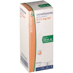 Oxomemazine Biogaran Conseil 0,33 Mg/ml Sans Sucre, Solution Buvable édulcorée à L'acésulfame Potassique Fl/150ml