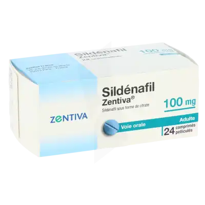 Sildenafil Zentiva 100 Mg, Comprimé Pelliculé à MONTEUX