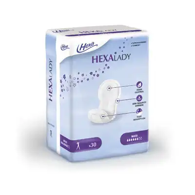 Hexa Lady Maxi Protections Féminines Sachet/30 à CANALS