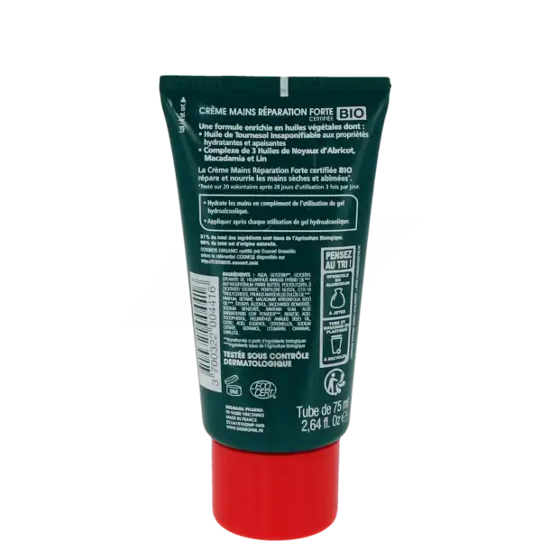 Dermophil Indien Cr Mains RÉparation Forte Bio T/75ml