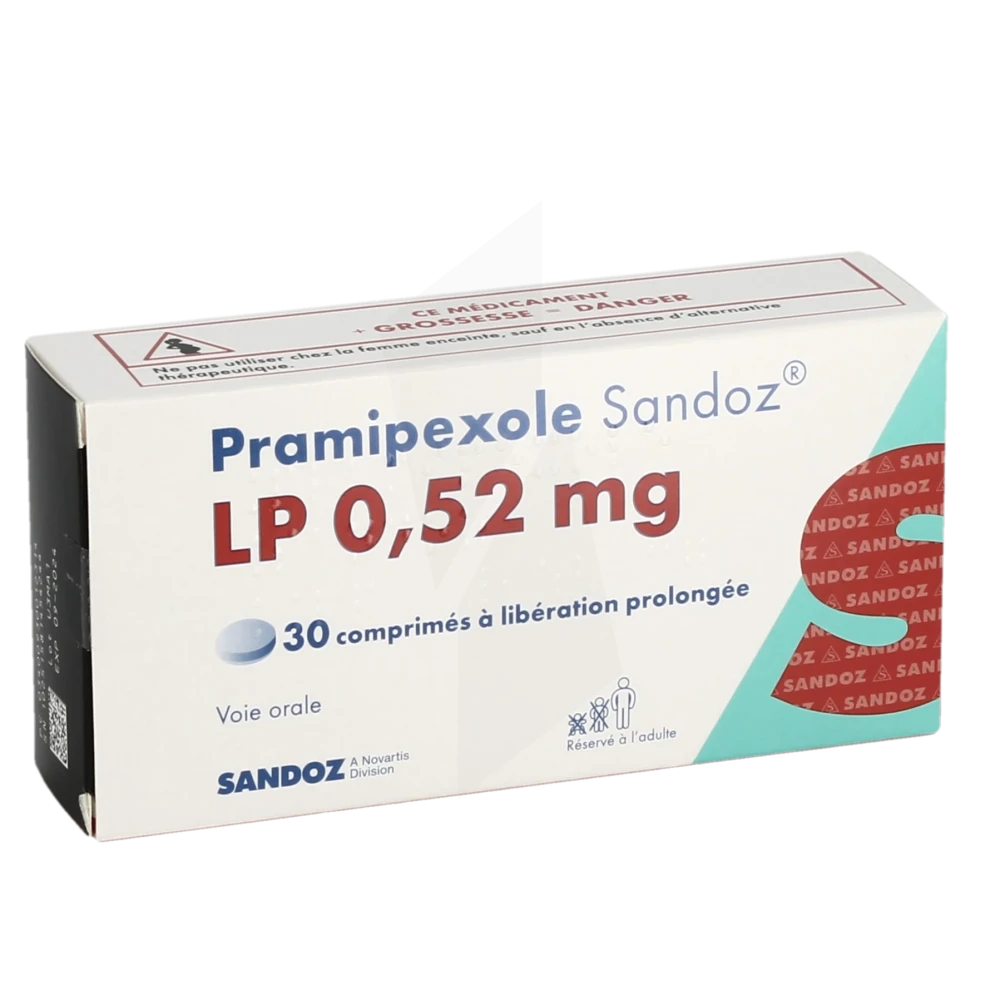 Pramipexole Sandoz Lp 0,52 Mg, Comprimé à Libération Prolongée