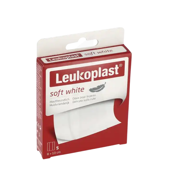 Leukoplast Soft White Pansement à Découper 8x10cm B/5
