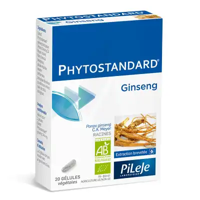 Pileje Phytostandard - Ginseng 20 Gélules Végétales à Narrosse