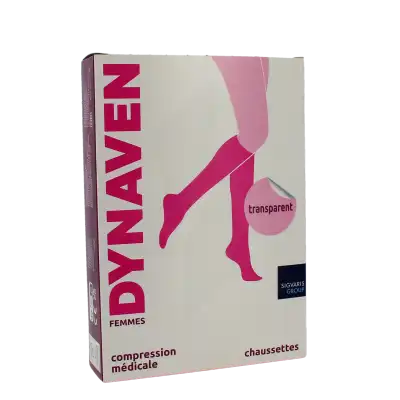 Sigvaris Dynaven Transparent Chaussette Classe 2 Beige Foncé Long L à Épinay-sur-Seine