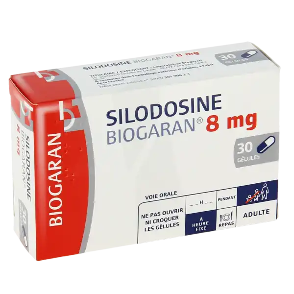 Silodosine Biogaran 8 Mg, Gélule