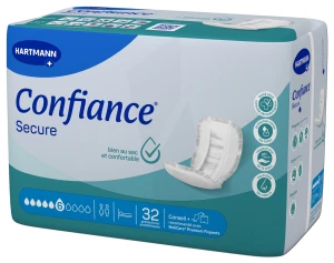 Confiance Secure Protection Anatomique Absorption 6 Gouttes Sachet/32