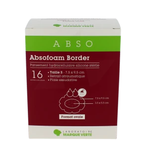 Absofoam Border Ovale Pans S 7,5x9,5cm B/16