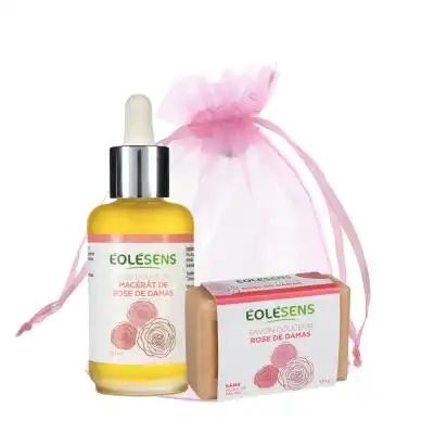 Eolesens Pochon Organza : 1 Macerat De Rose De Damas De 50ml + 1 Savon Rose à Ménilles