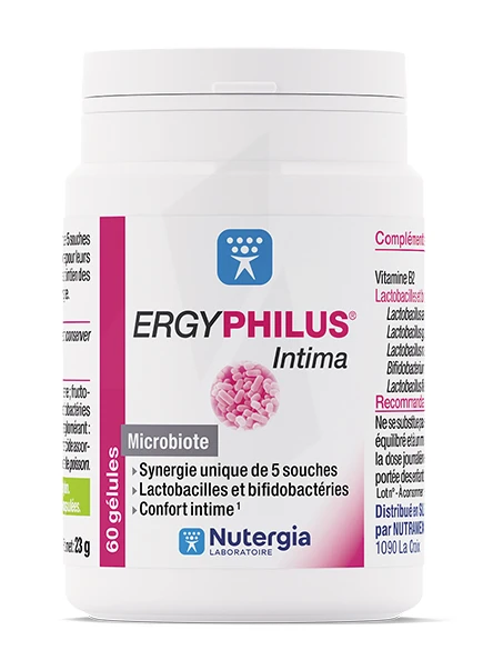 Pharmacie des Cascades - Parapharmacie Ergyphilus Intima Gélules B/60 -  Grésy-sur-Aix
