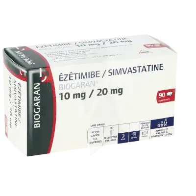 Ezetimibe/simvastatine Biogaran 10 Mg/20 Mg, Comprimé à Bassens