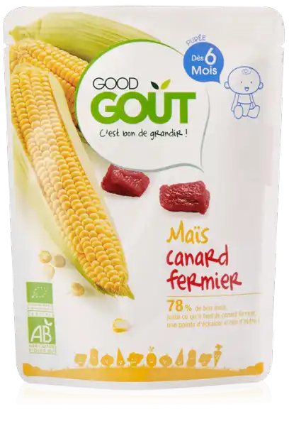 Good Gout Plats Mais Canard Fermier Bio Des 6 Mois 190 G