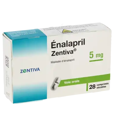 Enalapril Zentiva 5 Mg, Comprimé Sécable à Saint-Médard-en-Jalles