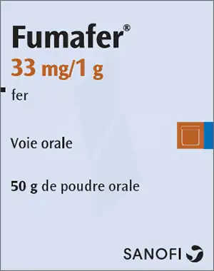FUMAFER 33 mg/1 g, poudre orale