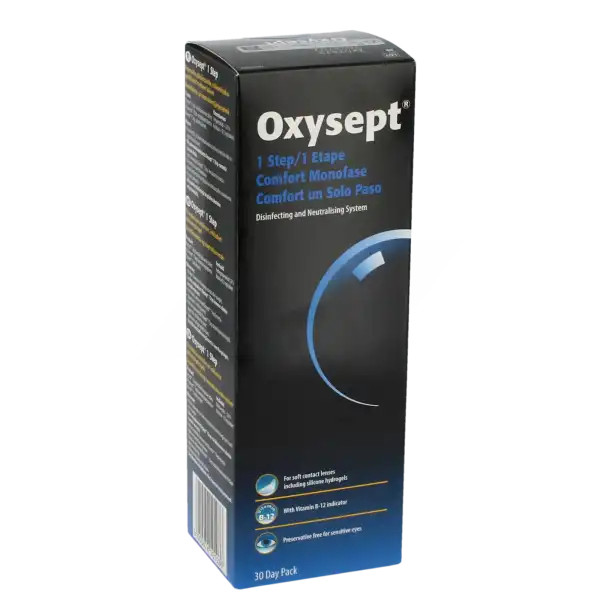 Oxysept 1 Etape Solution, 300 Ml + 30 Comprimés