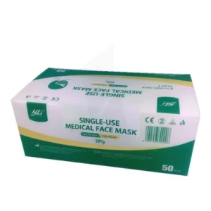 Masques Chirurgicaux 3 Plis Marquage Ce - Norme En14683-2019 Type I B/50