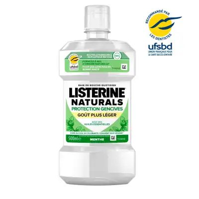 Listerine® Naturals Protection Gencives Goût Plus Léger Fl/500ml