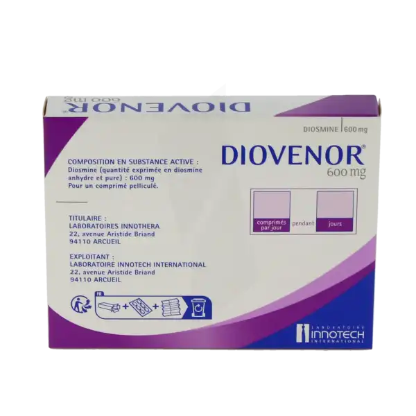 Diovenor 600 Mg, Comprimé Pelliculé