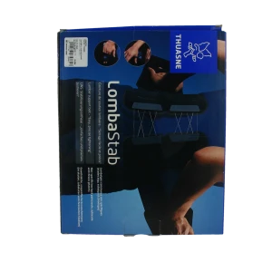 Thuasne Lombastab Ceinture Lombaire Maintien Noir Bleu Hauteur 26cm Taille 1
