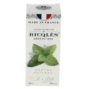 Ricqles 80° Alcool De Menthe 50ml