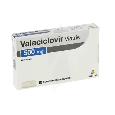 Valaciclovir Viatris 500 Mg, Comprimé Pelliculé à Chelles