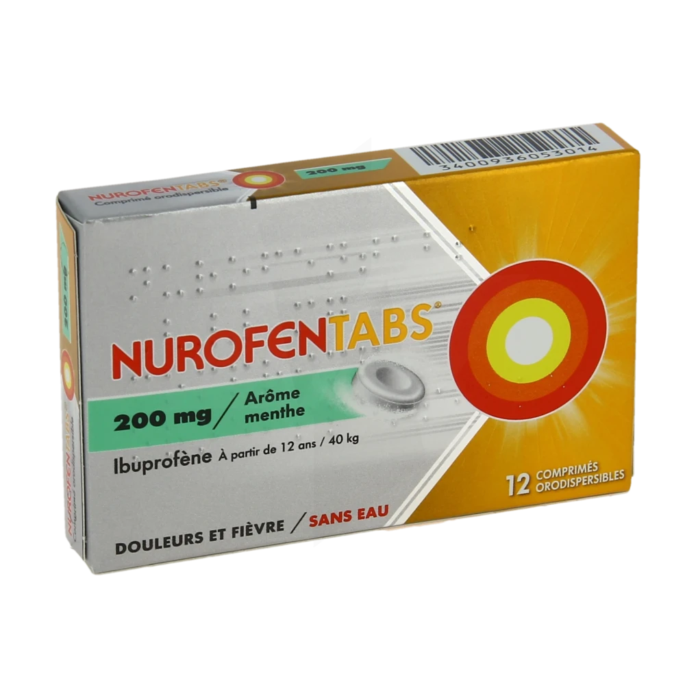 Nurofentabs 200 Mg Comprimés Orodispersible Plq/12