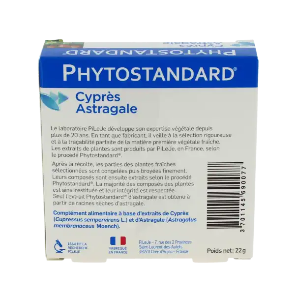Pileje Phytostandard - Cyprès / Astragale 30 Comprimés