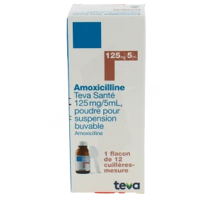 Amoxicilline Teva Sante 125 Mg/5 Ml, Poudre Pour Suspension Buvable