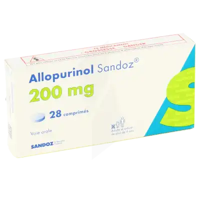 Allopurinol Sandoz 200 Mg, Comprimé à Sèvres