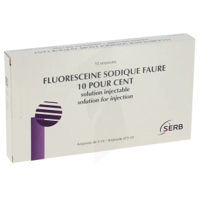 Fluoresceine Sodique Faure 10 Pour Cent, Solution Injectable