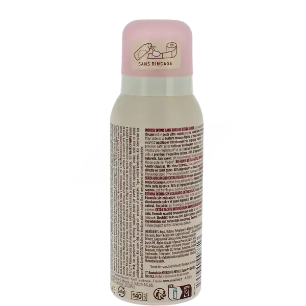 Cavailles Mousse Intime Sans Rinçage Extra Doux Fl/100ml