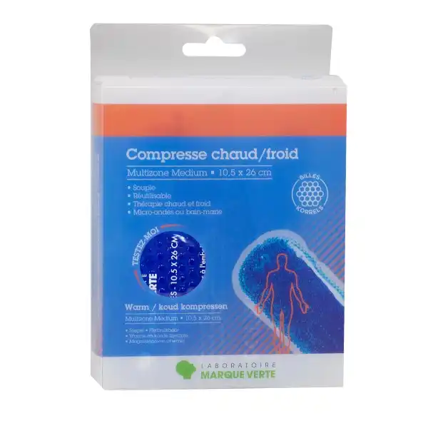 Compresse Chaud/froid Billes Multizone Médium 26,5x10,5cm