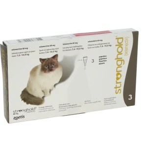 Stronghold 60 Mg Solution Pour Spot-on Pour Chats 7,6 - 10,0 Kg, Solution Pour Spot-on