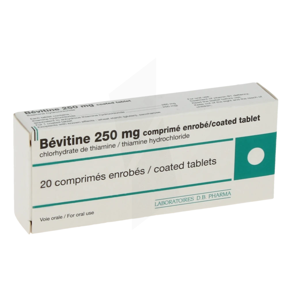 Bevitine 250 Mg, Comprimé Enrobé
