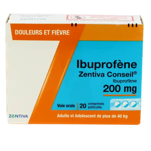 Ibuprofene Zentiva Conseil 200 Mg, Comprimé Pelliculé