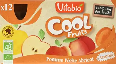 Vitabio Cool Fruits Pomme Pêche Abricot à AIX-EN-PROVENCE