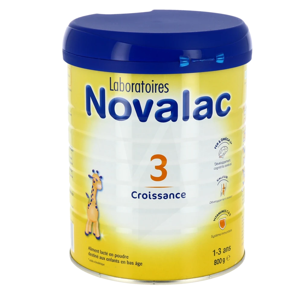 Novalac Lait 1er Âge 800g - Croissance Équilibrée 0-6M