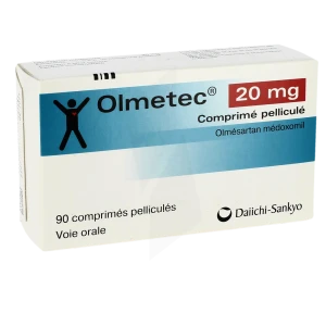Olmetec 20 Mg, Comprimé Pelliculé