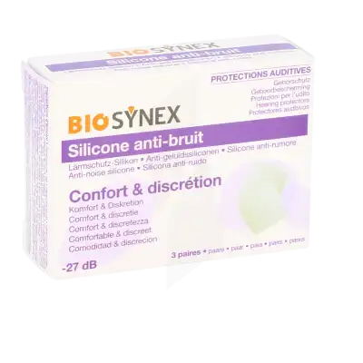 Biosynex Protection Auditive Silicone Transparent à Agen